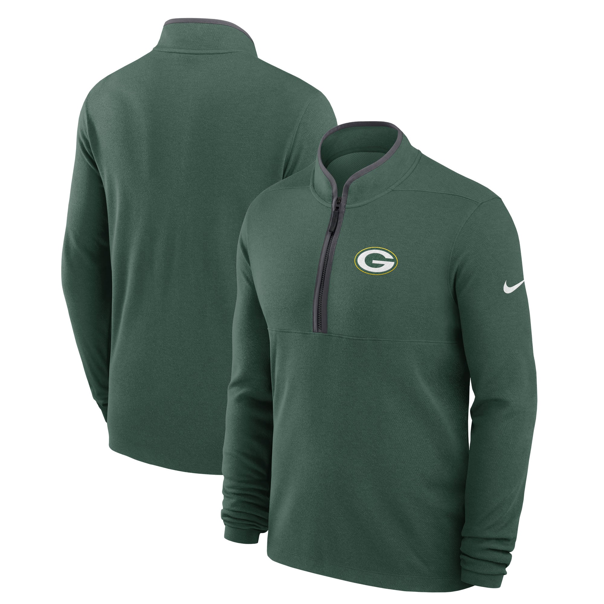 Pull-over Nike Green Bay Packers Primetime Victory Dri-FIT à demi-zip pour homme